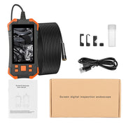 T20 4.3 inch IPS Screen 5.5mm Single Camera IP67 Water-resistant Hard Cable Digital Endoscope, Length:5m(Black Orange)