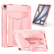 For iPad Air 11 2024 T Holder Robot Silicone Hybrid PC Tablet Case(Rose Gold) - iPad Air 11 2024 Cases by PMC TechLife | Online Shopping South Africa | PMC TechLife | Buy Now Pay Later Mobicred