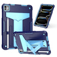 For iPad Pro 11 2024 T Holder Robot Silicone Hybrid PC Tablet Case(Navy Blue Blue) - iPad Pro 11 2024 Cases by PMC TechLife | Online Shopping South Africa | PMC TechLife | Buy Now Pay Later Mobicred