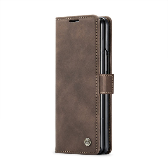 For Samsung Galaxy Z Fold6 5G CaseMe 013 Multifunctional Horizontal Flip Leather Phone Case(Coffee)