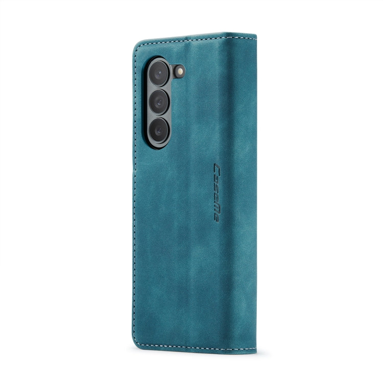 For Samsung Galaxy Z Fold6 5G CaseMe 013 Multifunctional Horizontal Flip Leather Phone Case(Blue)