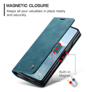 For Samsung Galaxy Z Fold6 5G CaseMe 013 Multifunctional Horizontal Flip Leather Phone Case(Blue)