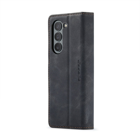 For Samsung Galaxy Z Fold6 5G CaseMe 013 Multifunctional Horizontal Flip Leather Phone Case(Black)