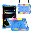 For iPad Pro 11 2024 Handle Grip Holder Silicone Hybrid PC Tablet Case with Strap(Camouflage Blue) - iPad Pro 11 2024 Cases by PMC TechLife | Online Shopping South Africa | PMC TechLife | Buy Now Pay Later Mobicred