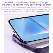 For iPhone 16 Pro Max MagSafe Airbag Shockproof Frosted Phone Case with Fold Holder(Black)