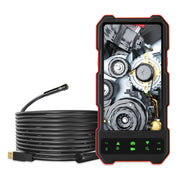 T21 4.5 inch IPS Color Screen 5.5mm Dual Camera Split Hard Cable Industrial Endoscope, Length:2m(Black Red)