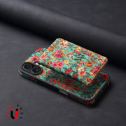 For iPhone 16 Plus MagSafe Detachable Card Slot Holder Phone Case(Blue)