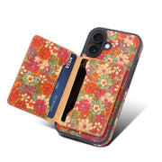 For iPhone 16 Plus MagSafe Detachable Card Slot Holder Phone Case(Red)