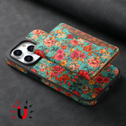 For iPhone 16 Pro Max MagSafe Detachable Card Slot Holder Phone Case(Blue)