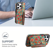 For iPhone 16 Pro Max MagSafe Detachable Card Slot Holder Phone Case(Blue)