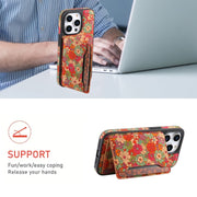 For iPhone 16 Pro Max MagSafe Detachable Card Slot Holder Phone Case(Red)
