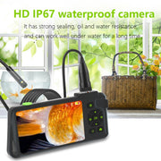 T22 4.5 inch IPS Color Screen 5.5mm Single Camera Hard Cable Industrial Endoscope, Length:3.5m(Black Orange)