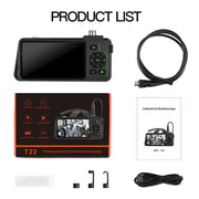 T22 4.5 inch IPS Color Screen 5.5mm Single Camera Hard Cable Industrial Endoscope, Length:10m(Black Orange)