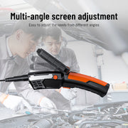 T27 5 inch IPS Color Screen 5.5mm Single Camera Handheld Hard Cable HD Industrial Endoscope, Length:3.5m(Orange Black)