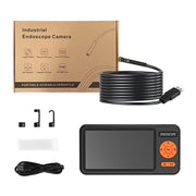 T29 5 inch IPS Screen 3.9mm Single Lens IP67 Water-resistant Industrial Endoscope With Bracket, Length:1m