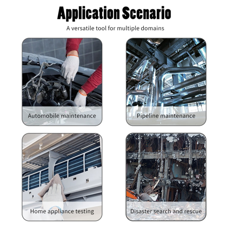 T29 5 inch IPS Screen 8mm Single Lens IP67 Water-resistant Industrial Endoscope With Bracket, Length:3.5m