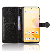 For Blackview Shark 8 Honeycomb Dot Texture Leather Phone Case(Black)