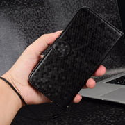 For Blackview Shark 8 Honeycomb Dot Texture Leather Phone Case(Black)