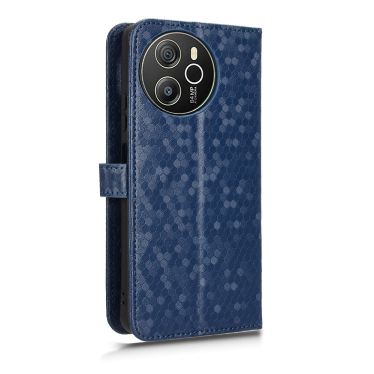 For Blackview Shark 8 Honeycomb Dot Texture Leather Phone Case(Blue)