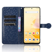 For Blackview Shark 8 Honeycomb Dot Texture Leather Phone Case(Blue)
