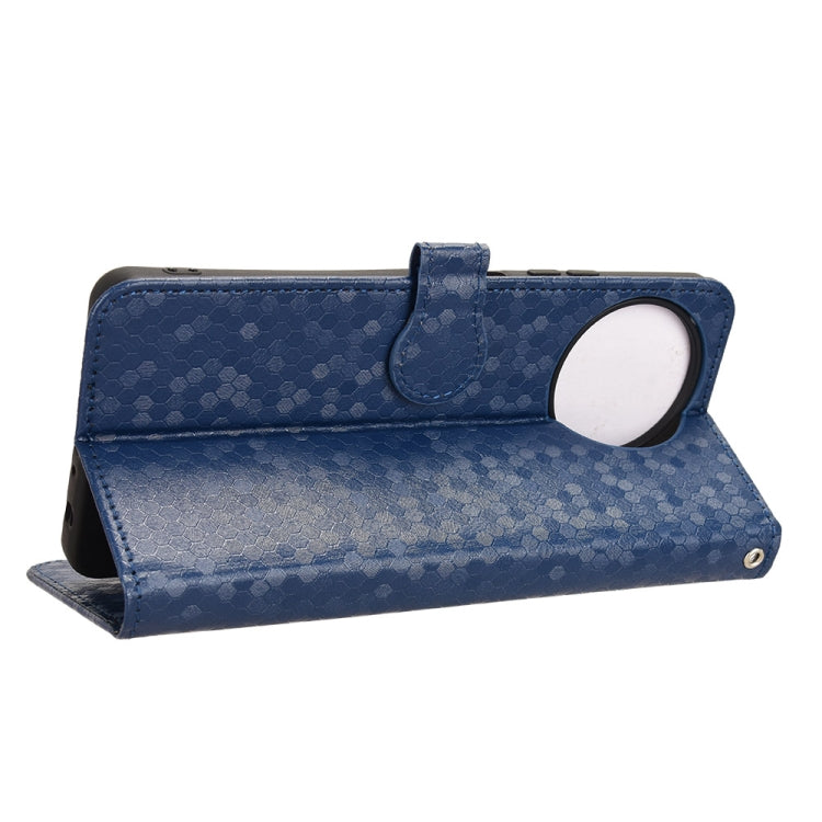 For Blackview Shark 8 Honeycomb Dot Texture Leather Phone Case(Blue)