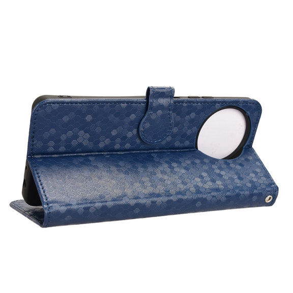 For Blackview Shark 8 Honeycomb Dot Texture Leather Phone Case(Blue)