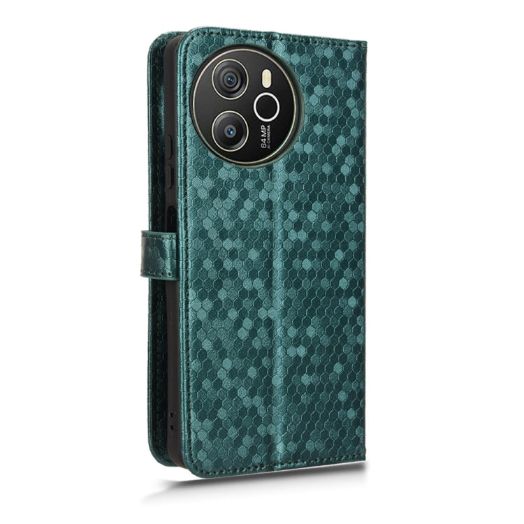 For Blackview Shark 8 Honeycomb Dot Texture Leather Phone Case(Green)
