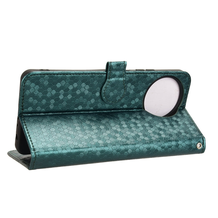 For Blackview Shark 8 Honeycomb Dot Texture Leather Phone Case(Green)