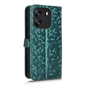 For Blackview Wave 6C Honeycomb Dot Texture Leather Phone Case(Green)