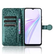 For Blackview Wave 6C Honeycomb Dot Texture Leather Phone Case(Green)