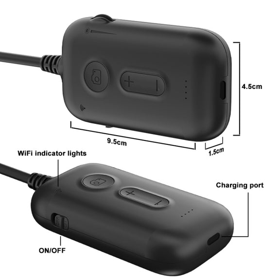 Y15 8mm Single Camera WiFi Connected Hard Cable HD Industrial Endoscope, Length:10m(Black)