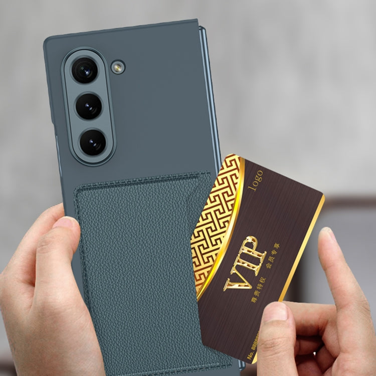 For Samsung Galaxy Z Fold6 GKK Integrated Ultra-thin Card Slots Phone Case(Black)