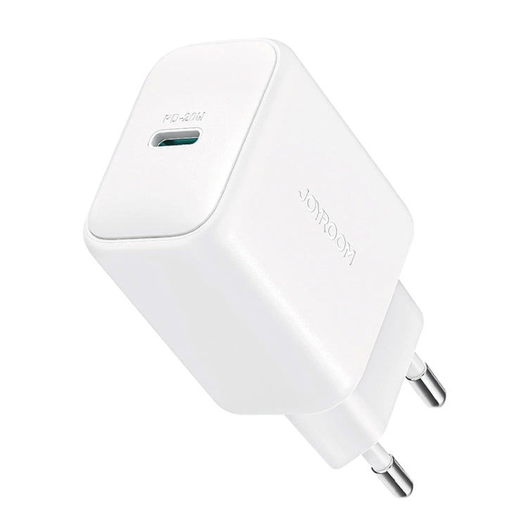 JOYROOM JR-TCF20 PD20W USB-C / Type-C Port Charger, Plug:EU Plug(White)