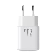 JOYROOM JR-TCF20 PD20W USB-C / Type-C Port Charger, Plug:EU Plug(White)