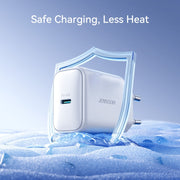 JOYROOM JR-TCF20 PD20W USB-C / Type-C Port Charger, Plug:EU Plug(White)