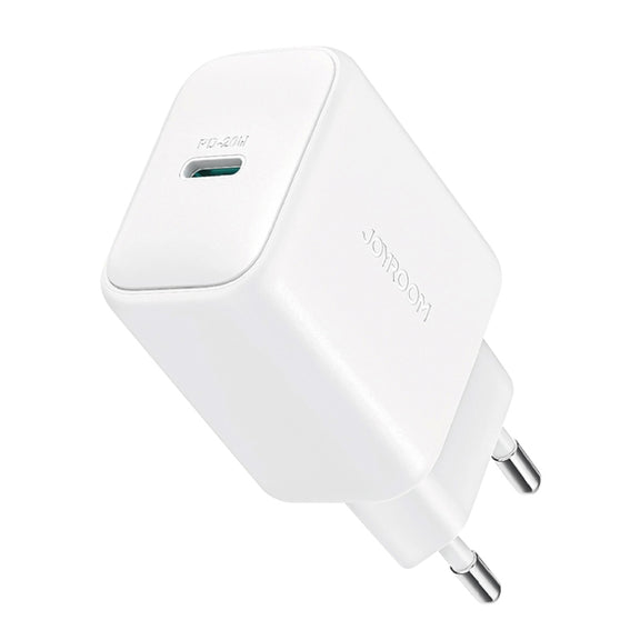 JOYROOM JR-TCF20 PD20W USB-C / Type-C Port Charger, Plug:EU Plug(White)