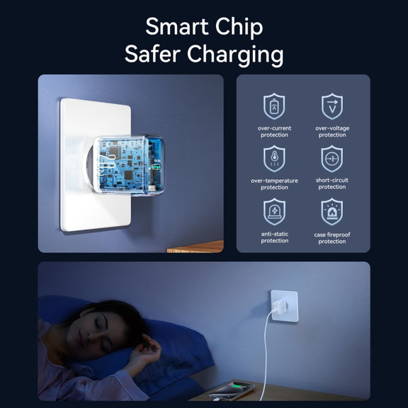 JOYROOM JR-TCF20 PD20W USB-C / Type-C Port Charger, Plug:EU Plug(White)
