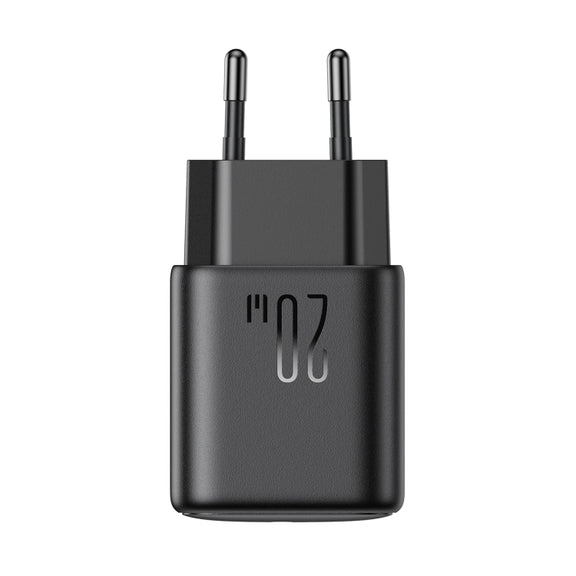 JOYROOM JR-TCF20 PD20W USB-C / Type-C Port Charger, Plug:EU Plug(Black)