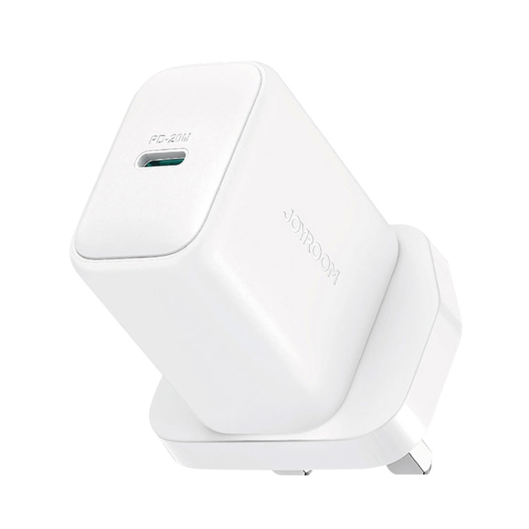 JOYROOM JR-TCF20 PD20W USB-C / Type-C Port Charger, Plug:UK Plug(White)