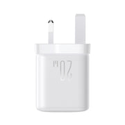 JOYROOM JR-TCF20 PD20W USB-C / Type-C Port Charger, Plug:UK Plug(White)