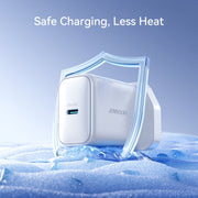 JOYROOM JR-TCF20 PD20W USB-C / Type-C Port Charger, Plug:UK Plug(White)