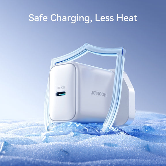 JOYROOM JR-TCF20 PD20W USB-C / Type-C Port Charger, Plug:UK Plug(White)