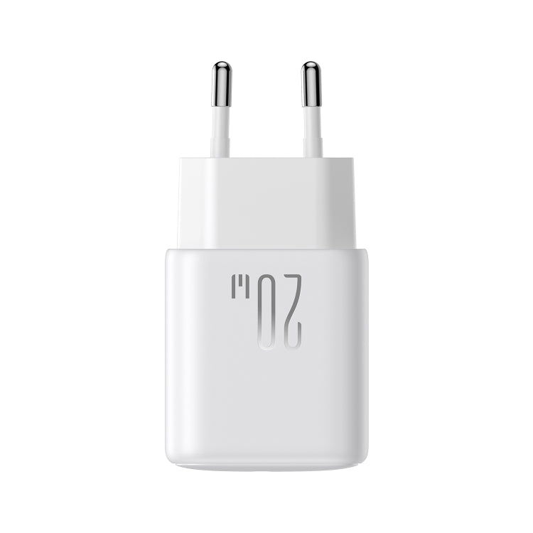 JOYROOM JR-TCF21 20W Dual Ports USB + Type-C Charger, Plug:EU Plug(White)