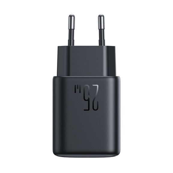 JOYROOM JR-TCF23 25W USB-C / Type-C Port Fast Charger, Plug:EU Plug(Black)
