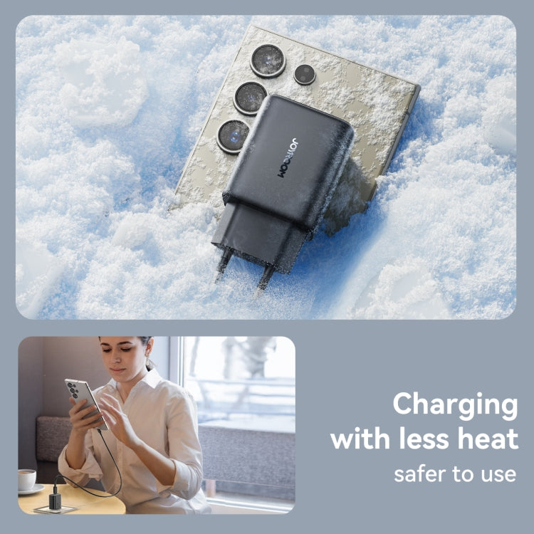 JOYROOM JR-TCF23 25W USB-C / Type-C Port Fast Charger, Plug:EU Plug(Black)