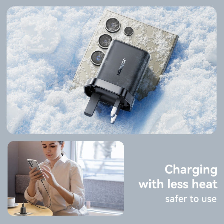 JOYROOM JR-TCF23 25W USB-C / Type-C Port Fast Charger, Plug:UK Plug(Black)