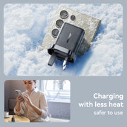 JOYROOM JR-TCF23 25W USB-C / Type-C Port Fast Charger Kit with Type-C to Type-C Cable, Plug:UK Plug(Black)