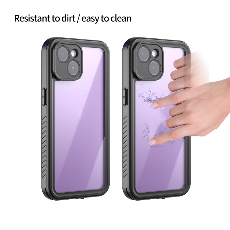 For iPhone 14 RedPepper Shockproof IP68 Water-resistant PC + TPU Protective Case(Black)