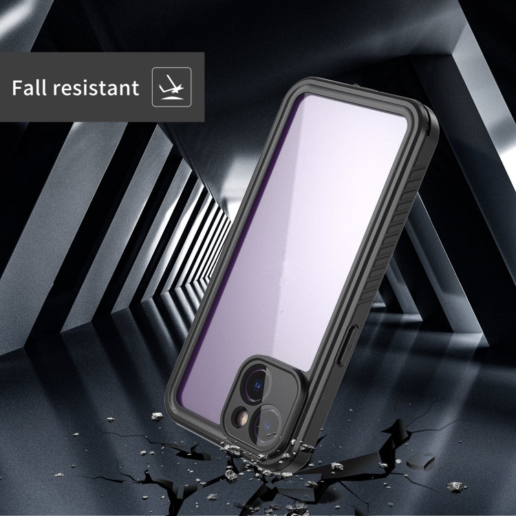 For iPhone 14 RedPepper Shockproof IP68 Water-resistant PC + TPU Protective Case(Black)