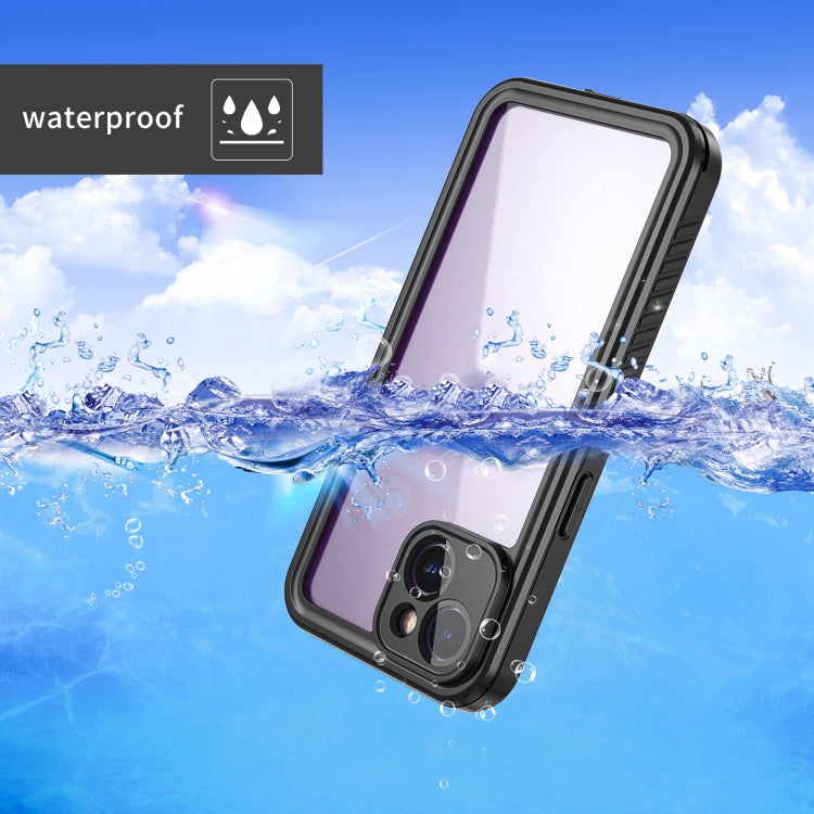 For iPhone 14 RedPepper Shockproof IP68 Water-resistant PC + TPU Protective Case(Black)